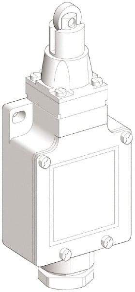 Telemecanique Sensors - SPDT, NC/NO, 240 VAC, 250 VDC, Screw Terminal, Roller Plunger Actuator, General Purpose Limit Switch - 1, 2, 4, 6, 12, 13, 6P NEMA Rating, IP66 IPR Rating - Eagle Tool & Supply