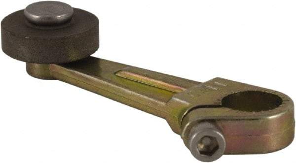 Square D - 2 Inch Long, 1/4 Inch Diameter, Cast Zinc Body, Limit Switch Operator - 1/4 Inch Face Width, Iron Roller, For Use with Limit Switches - Eagle Tool & Supply
