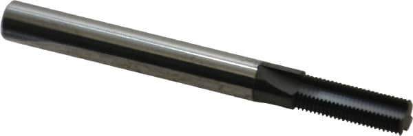Scientific Cutting Tools - 5/16-40 Thread, 1/4" Shank Diam, AlTiN+ Coating, Solid Carbide Straight Flute Thread Mill - 3 Flutes, 2-1/2" OAL, 5/16" Min Noml Diameter - Eagle Tool & Supply