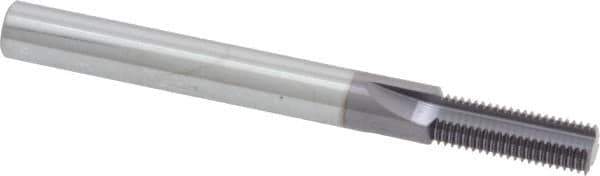 Scientific Cutting Tools - M8x0.75 Thread, 1/4" Shank Diam, TiN Coating, Solid Carbide Straight Flute Thread Mill - 3 Flutes, 2-1/2" OAL, M8 Min Noml Diamter - Eagle Tool & Supply
