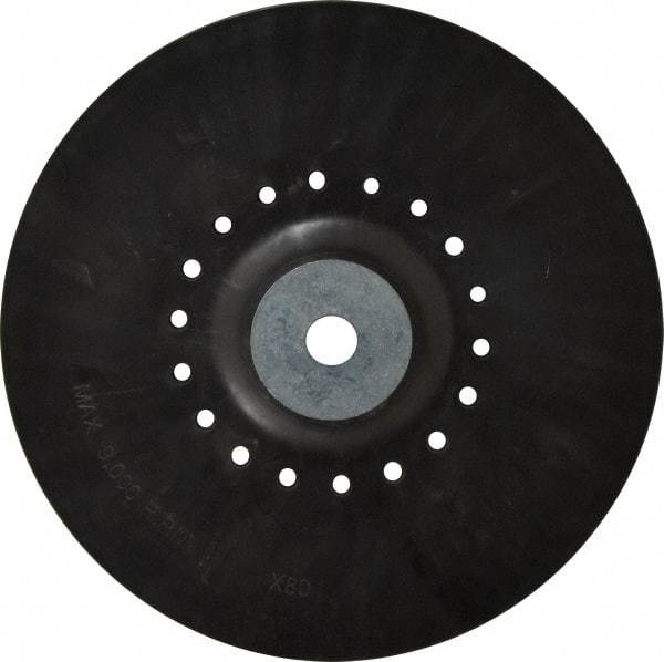 Value Collection - 9" Diam Locking Nut Disc Backing Pad - Hard Density, 9,000 RPM - Eagle Tool & Supply
