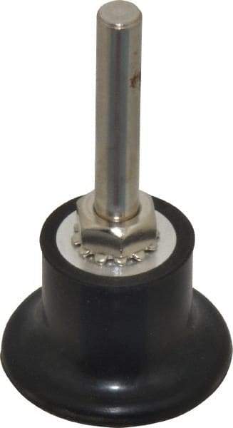 Value Collection - 1-1/2" Diam Quick-Change Type R Disc Backing Pad - 1/4" Shank Diam, Medium Density, 30,000 RPM - Eagle Tool & Supply