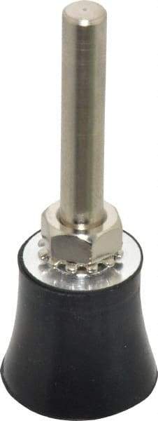 Value Collection - 1" Diam Quick-Change Type S Disc Backing Pad - 1/4" Shank Diam, Medium Density, 30,000 RPM, Screw On Compatible - Eagle Tool & Supply