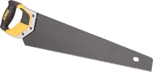DeWALT - 20" Steel Blade Handsaw - Aluminum, ABS, TPR Handle, Cushion Grip, 25-13/32" OAL - Eagle Tool & Supply