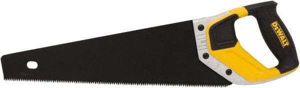 DeWALT - 15" Steel Blade Handsaw - Aluminum, ABS, TPR Handle, Cushion Grip, 20" OAL - Eagle Tool & Supply