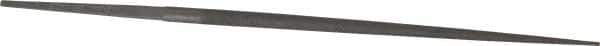 Grobet - 4" Standard Precision Swiss Pattern Round File - Double Cut, 5/32" Width Diam, With Tang - Eagle Tool & Supply