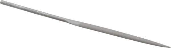 Grobet - 4" Needle Precision Swiss Pattern Half Round File - Round Handle - Eagle Tool & Supply