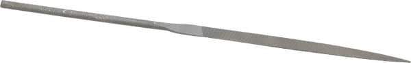 Grobet - 6-1/4" Needle Precision Swiss Pattern Knife File - Round Handle - Eagle Tool & Supply