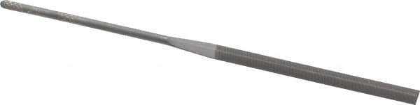 Grobet - 5-1/2" Needle Precision Swiss Pattern Slitting File - Round Handle - Eagle Tool & Supply