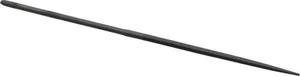 Grobet - 5-1/2" Needle Precision Swiss Pattern Square File - Round Handle - Eagle Tool & Supply