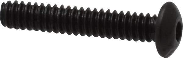 Value Collection - #4-40 UNC Hex Socket Drive, Button Screw - Alloy Steel, Black Oxide Finish, Fully Threaded, 5/8" Length Under Head - Eagle Tool & Supply