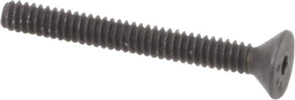 Value Collection - #4-40 UNC Hex Socket Drive, 82° Flat Screw - Alloy Steel, Black Oxide Finish, Fully Threaded, 1" OAL - Eagle Tool & Supply