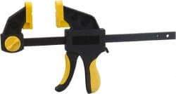 Gibraltar - 6" Capacity, 2-3/4" Throat Depth Bar Clamp - 100 Lb Clamping Pressure, 10-1/2" OAL, 8" Max Spread - Eagle Tool & Supply
