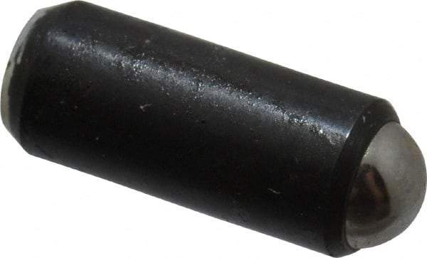 Gibraltar - 0.44" Body Length x 3/16" Body Diam, 1 Lb Init to 2.5 Lb Final End Force, Steel Press Fit Ball Plunger - 5/32" Ball Diam, 0.058" Max Ball Reach, +0.0010; +0.0020" Tolerance - Eagle Tool & Supply