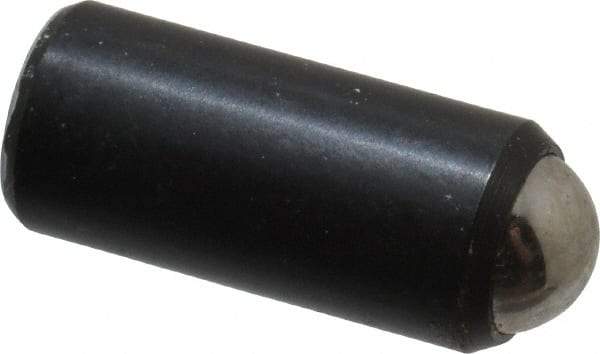 Gibraltar - 11/16" Body Length x 5/16" Body Diam, 2 Lb Init to 5 Lb Final End Force, Steel Press Fit Ball Plunger - 1/4" Ball Diam, 0.09" Max Ball Reach, +0.0010; +0.0020" Tolerance - Eagle Tool & Supply