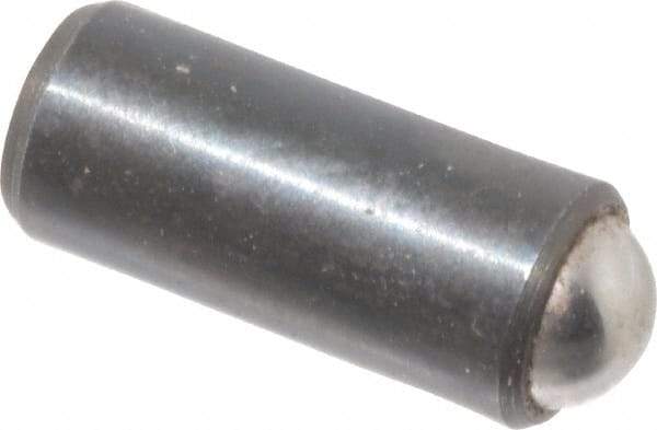 Gibraltar - 0.44" Body Length x 3/16" Body Diam, 2 Lb Init to 5 Lb Final End Force, Steel Press Fit Ball Plunger - 5/32" Ball Diam, 0.058" Max Ball Reach, +0.0010; +0.0020" Tolerance - Eagle Tool & Supply