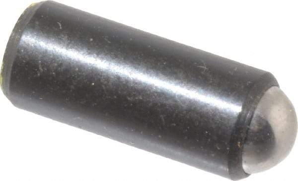 Gibraltar - 0.44" Body Length x 3/16" Body Diam, 4 Lb Init to 10 Lb Final End Force, Steel Press Fit Ball Plunger - 5/32" Ball Diam, 0.058" Max Ball Reach, +0.0010; +0.0020" Tolerance - Eagle Tool & Supply