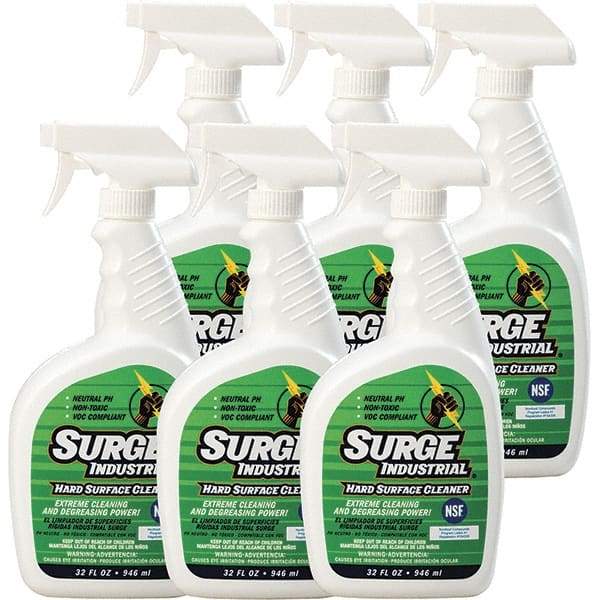Surge Industrial - 32 oz Spray Bottle Cleaner/Degreaser - Liquid, Neutral pH, Unscented - Eagle Tool & Supply