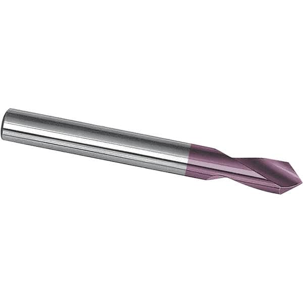 Magafor - 20mm Body Diam, 90°, 100mm OAL, Solid Carbide Spotting Drill - Eagle Tool & Supply