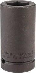 Proto - 1" Drive 33mm Deep Impact Socket - 6 Points, 4" OAL - Eagle Tool & Supply