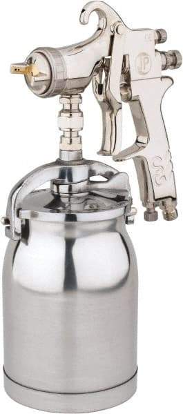 Value Collection - Pressure Feed Conventional Paint Spray Gun - 32 oz Capacity, 15 to 43 psi, 6.7 to 13.2 CFM - Eagle Tool & Supply
