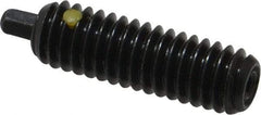 Vlier - 5/16-18, 1" Thread Length, 3/16" Plunger Projection, Steel Threaded Spring Plunger - 1/8 (Hex)" Max Plunger Diam, 1" Plunger Length, 3 Lb Init End Force, 15 Lb Final End Force, 1/8" Hex - Eagle Tool & Supply