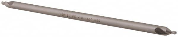 Hertel - #3 Plain Cut 60° Incl Angle High Speed Steel Combo Drill & Countersink - Eagle Tool & Supply