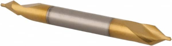 Hertel - #2/0 Plain Cut 60° Incl Angle High Speed Steel Combo Drill & Countersink - Eagle Tool & Supply