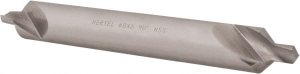Hertel - #8 Plain Cut 90° Incl Angle High Speed Steel Combo Drill & Countersink - Eagle Tool & Supply
