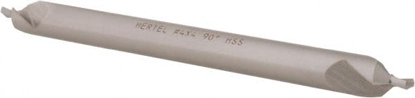 Hertel - #4 Plain Cut 90° Incl Angle High Speed Steel Combo Drill & Countersink - Eagle Tool & Supply