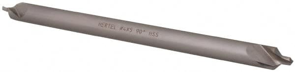 Hertel - #4 Plain Cut 90° Incl Angle High Speed Steel Combo Drill & Countersink - Eagle Tool & Supply