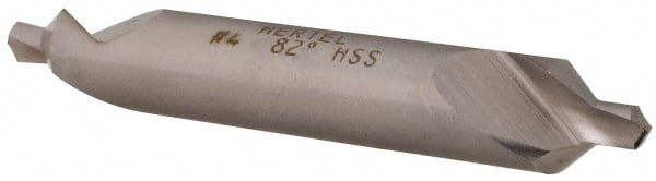Hertel - #4 Plain Cut 82° Incl Angle High Speed Steel Combo Drill & Countersink - Eagle Tool & Supply