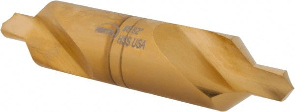 Hertel - #8 Plain Cut 82° Incl Angle High Speed Steel Combo Drill & Countersink - Eagle Tool & Supply