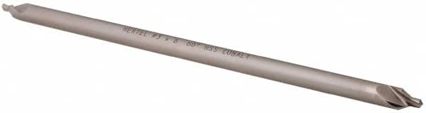 Hertel - #3 Plain Cut 60° Incl Angle Cobalt Combo Drill & Countersink - Eagle Tool & Supply