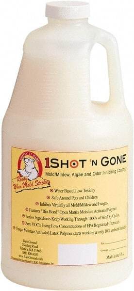 Bare Ground Solutions - Half Gallon of 1 Shot Mold Inhibiting Coating - Moisture activated mold/mildew, algae, fungus prevention coating It has zero VOC's and uses a low concentration of EPA registered chemicals. - Eagle Tool & Supply