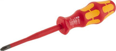 Wera - #2, 8-1/2" OAL, Insulated Phillips Screwdriver - Eagle Tool & Supply