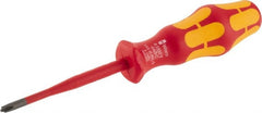 Wera - #1, 7-1/4" OAL, Insulated Phillips Screwdriver - Eagle Tool & Supply