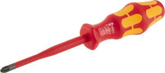 Wera - #2, 8-1/2" OAL, Insulated Phillips Screwdriver - Eagle Tool & Supply