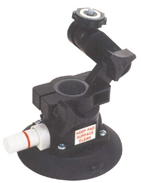 Woods Power-Grip - 10 Lb. Capacity Vacuum Mount Lifter - 4-1/2 Inch Diameter Polycarbonate Cup and 1/4-20 Stud Articulating Mount - Eagle Tool & Supply