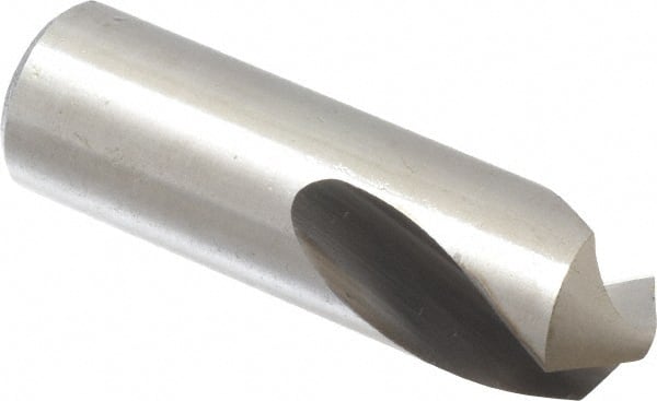 Cleveland - 3/4" Body Diam, 118°, 2-1/4" OAL, High Speed Steel Spotting Drill - Eagle Tool & Supply