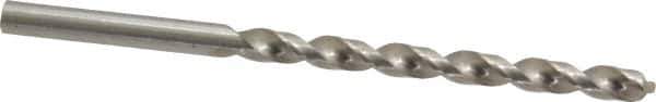 Cleveland - #10 118° High Speed Steel Jobber Drill - Bright Finish, Right Hand Cut, Spiral Flute, Straight Shank, 3-5/8" OAL, Standard Point - Eagle Tool & Supply