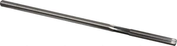 Cleveland - #10 High Speed Steel 6 Flute Chucking Reamer - Straight Flute, Straight Shank, 1-1/4" Flute Length, 5" OAL - Eagle Tool & Supply