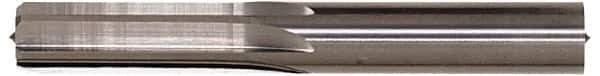 Hertel - Letter U Solid Carbide 6 Flute Chucking Reamer - Straight Flute, Straight Shank, 1-1/4" Flute Length, 3-1/2" OAL - Eagle Tool & Supply