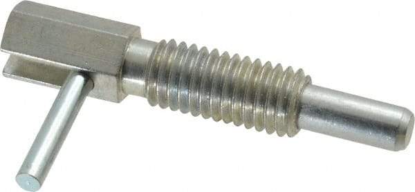 Gibraltar - 1/2-13, 1.1" Thread Length, 0.31" Plunger Diam, 1 Lb Init to 5 Lb Final End Force, Steel Locking L Handle Plunger - 2.11" Body Length, 1-1/4" Length Under Head, Locking Element, 3/4" Plunger Projection - Eagle Tool & Supply