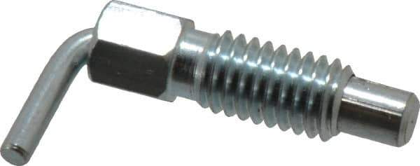 Gibraltar - 3/8-16, 0.62" Thread Length, 1/4" Plunger Diam, 0.25 Lb Init to 1.25 Lb Final End Force, Steel L Handle Plunger - 1.13" Body Length, 3/4" Length Under Head, 0.3" Plunger Projection - Eagle Tool & Supply