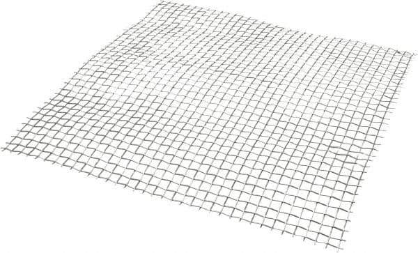 Value Collection - 18 Gage, 0.047 Inch Wire Diameter, 3 x 3 Mesh per Linear Inch, Stainless Steel, Welded Fabric Wire Cloth - 0.287 Inch Opening Width, 12 Inch Wide x 12 Inch Stock Length - Eagle Tool & Supply