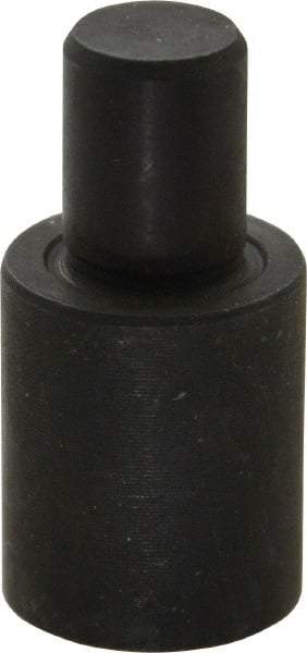 Gibraltar - 1-1/4" OAL, 3/4" Head Height, 5/8" OD, Hardened Steel, Ground, Press Fit Rest Button - Black Oxide Coating, 3/8" Pin Diam, 1/2" Long Pin - Eagle Tool & Supply