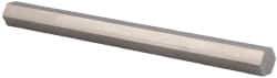 Value Collection - 9/16 Inch Width Across Flats, 304 Stainless Steel Hexagon Bar - 72 Inch Long - Eagle Tool & Supply