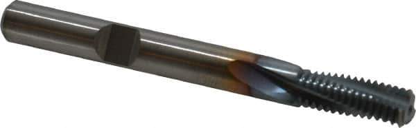 Emuge - 5/16-24 UNF, 0.246" Cutting Diam, 3 Flute, Solid Carbide Helical Flute Thread Mill - Internal Thread, 0.644" LOC, 2-1/2" OAL, 1/4" Shank Diam - Eagle Tool & Supply