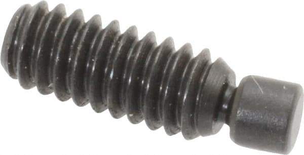 Gibraltar - 1/4-20, 3/4" OAL, Alloy Steel, Swivel Pad - Black Oxide Finish, 0.185" Pad Diam, 19/32" Thread Length, 7.5° Swivel Angle, 1/8" Hex Key - Eagle Tool & Supply
